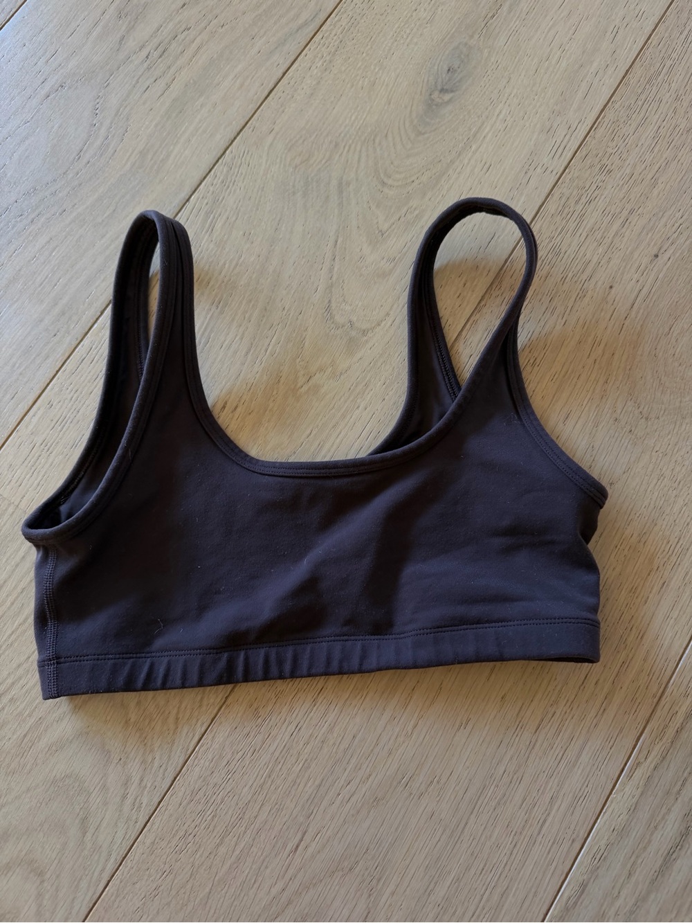 Brown aritzia golden life mini bra